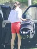 Lea Michele Booty, Out for a Walk in Santa Monica, California