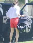 Lea Michele Booty, Out for a Walk in Santa Monica, California