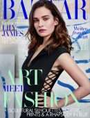 Lily James in Harper's Bazaar UK Magazine Cover - October 2020