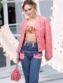 Lily-Rose Depp at Chanel Photocall at Paris Fashion Week