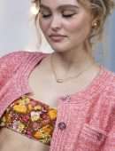 Lily-Rose Depp at Chanel Photocall at Paris Fashion Week