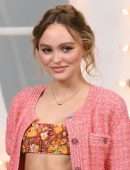 Lily-Rose Depp at Chanel Photocall at Paris Fashion Week