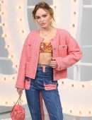 Lily-Rose Depp at Chanel Photocall at Paris Fashion Week