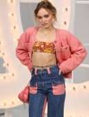 Lily-Rose Depp at Chanel Photocall at Paris Fashion Week