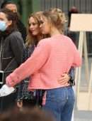 Lily-Rose Depp at Chanel Photocall at Paris Fashion Week