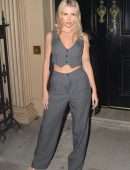 Lottie Moss Cleavage Outside Home House in London