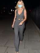 Lottie Moss Cleavage Outside Home House in London
