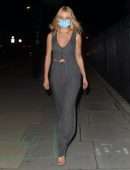 Lottie Moss Cleavage Outside Home House in London