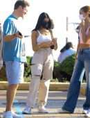Madison Beer in Torn Joggers at Nobu in Malibu, California