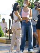 Madison Beer in Torn Joggers at Nobu in Malibu, California