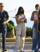 Madison Beer in Torn Joggers at Nobu in Malibu, California