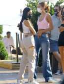Madison Beer in Torn Joggers at Nobu in Malibu, California