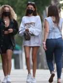 Madison Beer Leggy, Leaving Dinner at the Local Peasant in Sherman Oaks, California