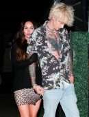 Megan Fox and Machine Gun Kelly Leaving Dinner Date in Santa Monica