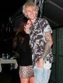 Megan Fox and Machine Gun Kelly Leaving Dinner Date in Santa Monica