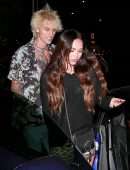 Megan Fox and Machine Gun Kelly Leaving Dinner Date in Santa Monica