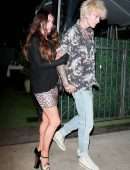 Megan Fox and Machine Gun Kelly Leaving Dinner Date in Santa Monica