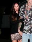 Megan Fox and Machine Gun Kelly Leaving Dinner Date in Santa Monica