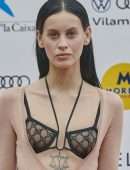 Milena Smith in See-Through Dress at the Sitges Film Festival