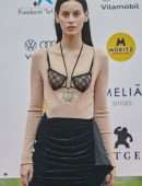 Milena Smith in See-Through Dress at the Sitges Film Festival