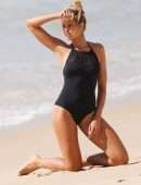 Natalie Roser Swimsuit Photoshoot on Maroubra Beach in New South Wales