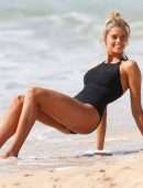 Natalie Roser Swimsuit Photoshoot on Maroubra Beach in New South Wales
