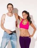 Nicole Scherzinger Workout Photoshoot with Her Fitness Trainer
