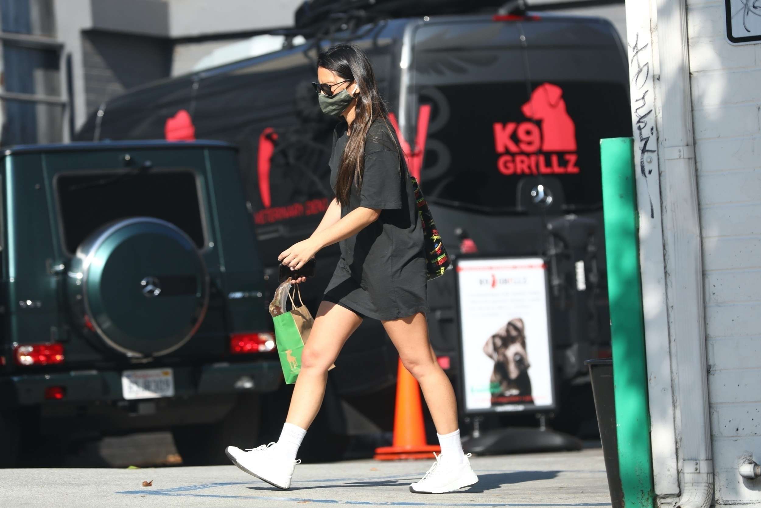 Olivia Munn Leggy, Outside Healthy Spot in West Hollywood