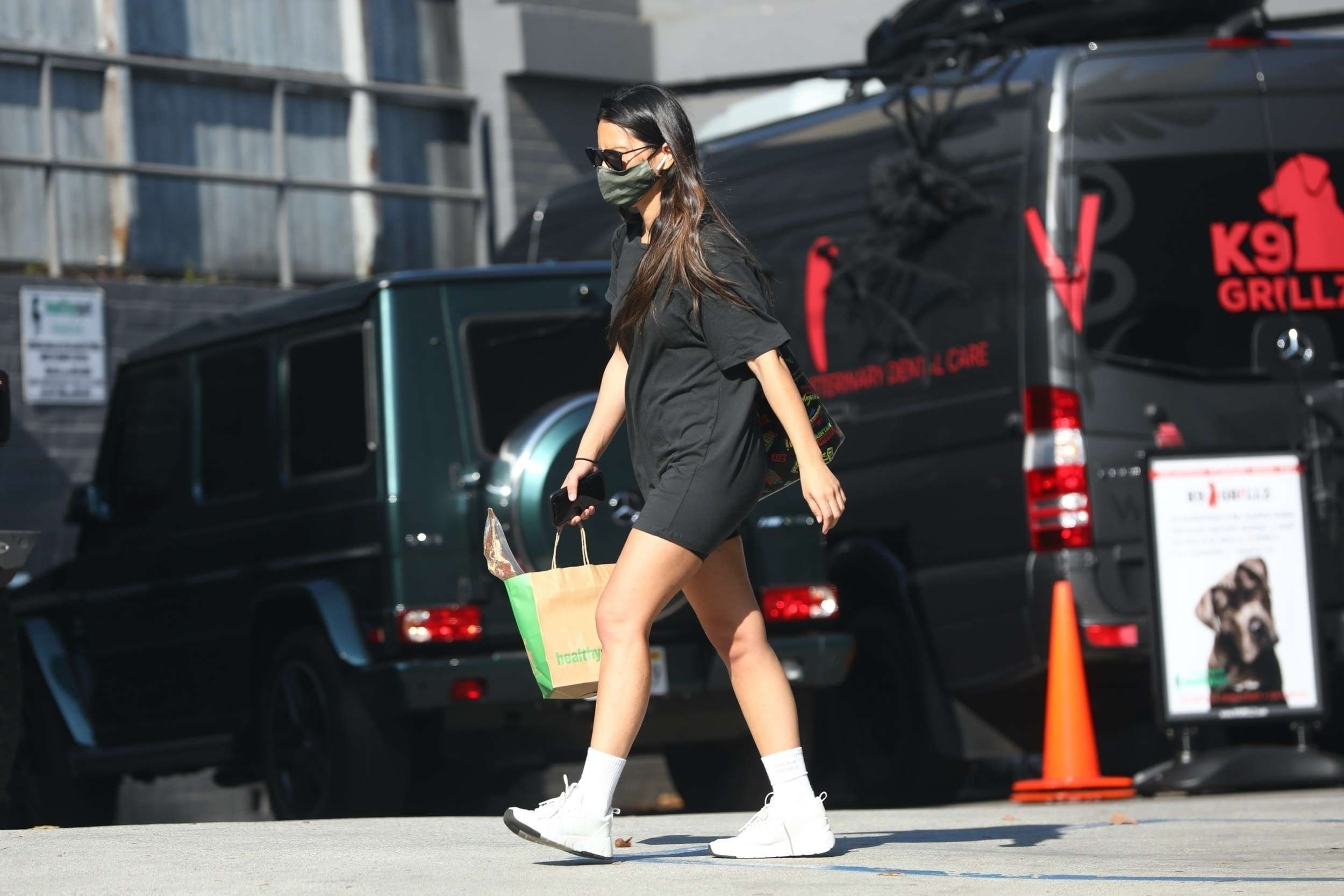 Olivia Munn Leggy, Outside Healthy Spot in West Hollywood