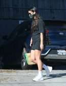 Olivia Munn Leggy, Outside Healthy Spot in West Hollywood