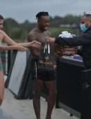 Rebecca Gormley in Bikini Enjoys Hot Tub Cabin with Biggs