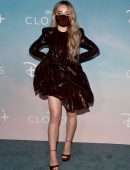 Sabrina Carpenter Leggy at the Premiere of 'CLOUDS' at the Disney+ Drive-In Festival in Santa Monica