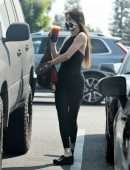 Scout Willis Outside The Coffee Bean and Tea Leaf in Los Feliz