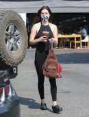 Scout Willis Outside The Coffee Bean and Tea Leaf in Los Feliz