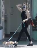 Scout Willis Outside The Coffee Bean and Tea Leaf in Los Feliz