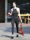 Scout Willis Outside The Coffee Bean and Tea Leaf in Los Feliz