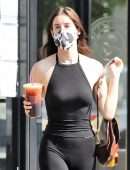 Scout Willis Outside The Coffee Bean and Tea Leaf in Los Feliz