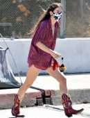 Scout Willis Leggy and Upskirt, Donates a Few Bags of Clothes in LA