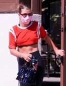 Sofia Richie Booty in Leggings, going to a Yoga Class in West Hollywood