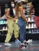 Sommer Ray Booty in Jeans, Sneaker Shopping at Cool Kicks in WeHo