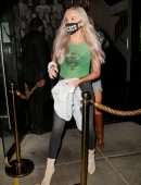 Tana Mongeau Cleavage and Leggy at Catch LA in West Hollywood