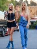 Tana Mongeau and Ashley Schwan Dress Up Like Paris and Nicole from The Simple Life for Halloween
