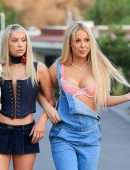 Tana Mongeau and Ashley Schwan Dress Up Like Paris and Nicole from The Simple Life for Halloween