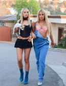 Tana Mongeau and Ashley Schwan Dress Up Like Paris and Nicole from The Simple Life for Halloween