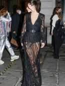Thylane Blondeau in Black Dress at Etam Fashion show in Paris