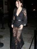 Thylane Blondeau in Black Dress at Etam Fashion show in Paris