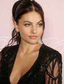 Thylane Blondeau in Black Dress at Etam Fashion show in Paris