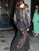 Thylane Blondeau in Black Dress at Etam Fashion show in Paris