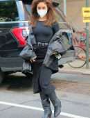 Vanessa Hudgens Braless Pokies on the Set of ‘Tick, Tick… Boom!’ in New York
