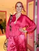 Victoria Clay Cleavage in All Pink in London